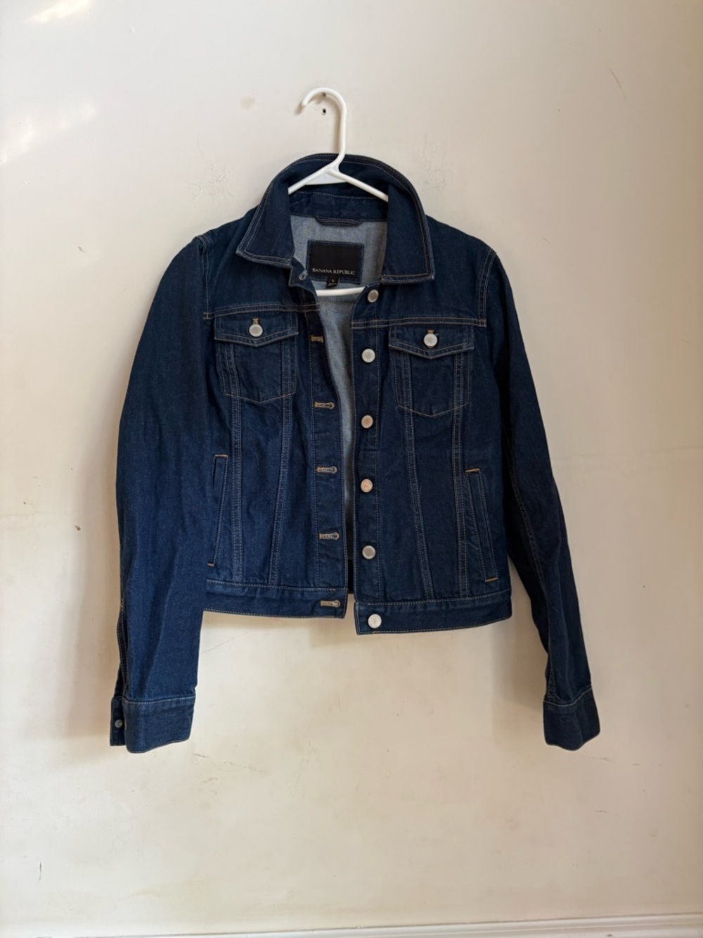 Banana Republic Indigo Denim Jacket size S - Picture 2 of 3